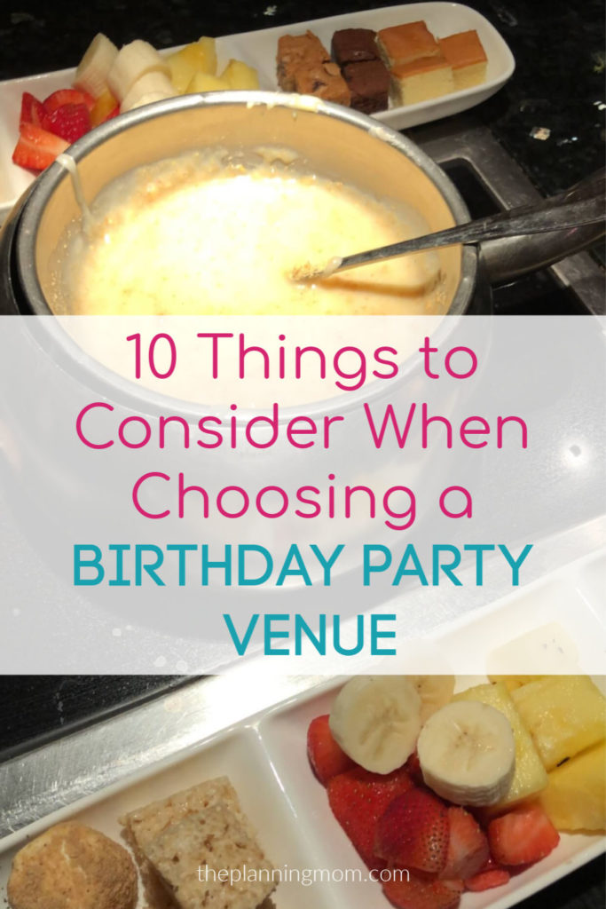 things to consider when choosing a birthday party venue, how to select a birthday party venue, best places to have a birthday party