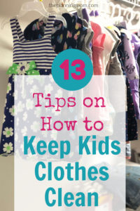 how to clean kids clothes, keep kids clothes clean, keep children's clothes looking brand new