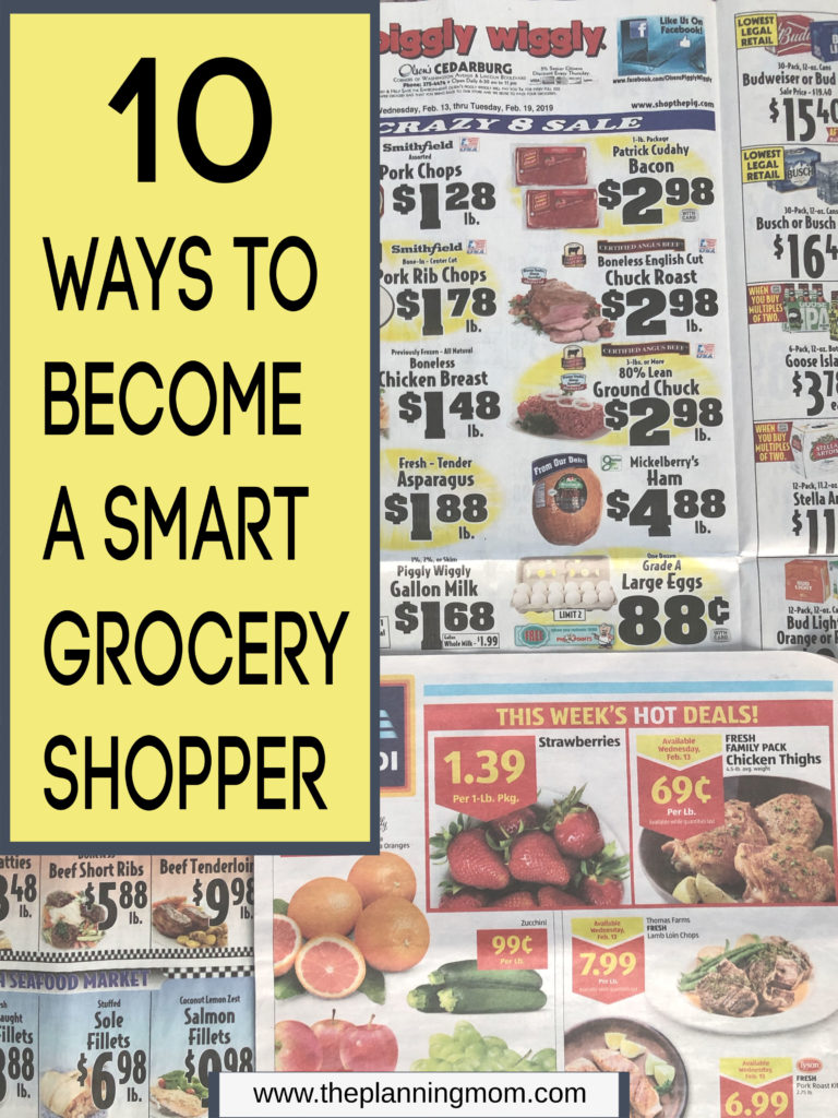 10 Ways to a Smart Grocery Shopper The Planning Mom