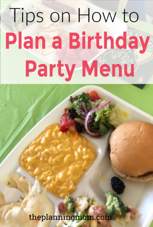 plan a birthday party for cheap, easy birthday party menu, hot to plan a birthday party menu on a budget