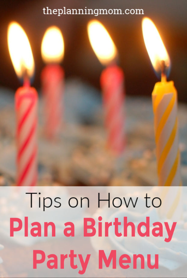 plan a birthday party for cheap, easy birthday party menu, hot to plan a birthday party menu on a budget