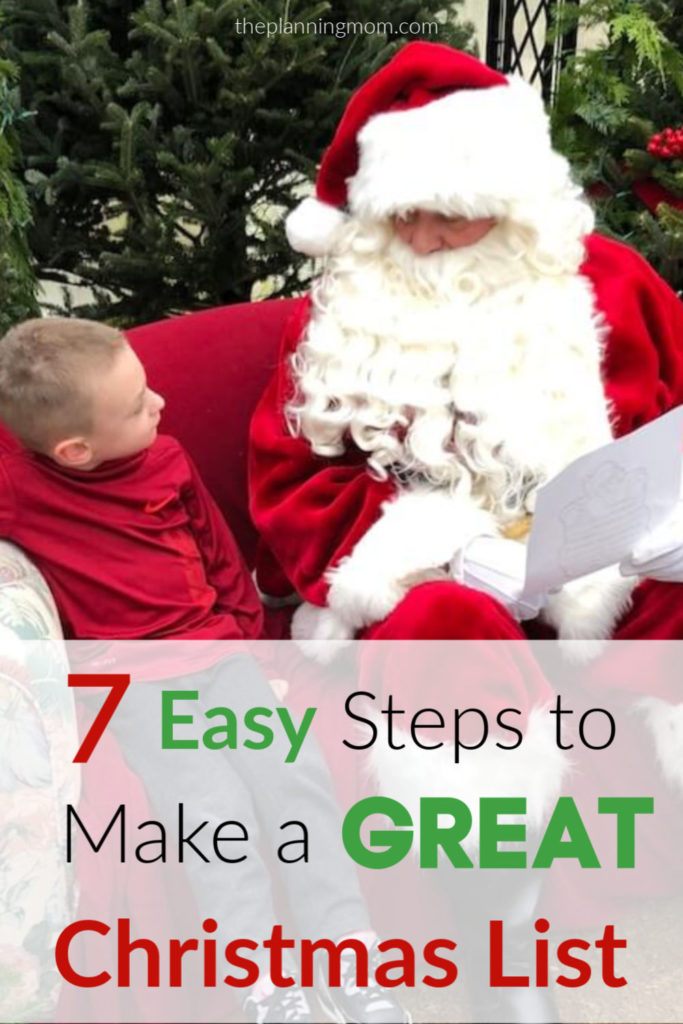 how to make a list, creating a christmas list tips, easy christmas list ideas