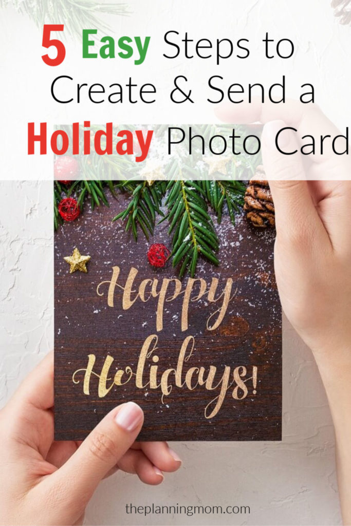 Create and Send a holiday photo card, tips for making a holiday photo card, how to make a holiday photo card