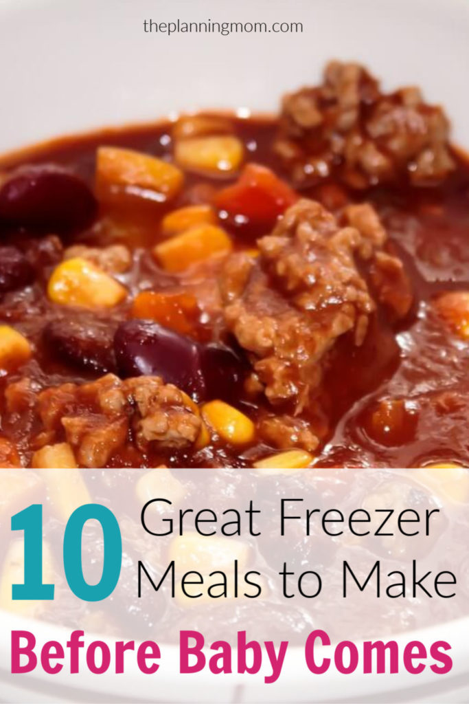 Parenting tips, baby planning advice, easy freezer meal ideas, freezer meals to make before baby comes