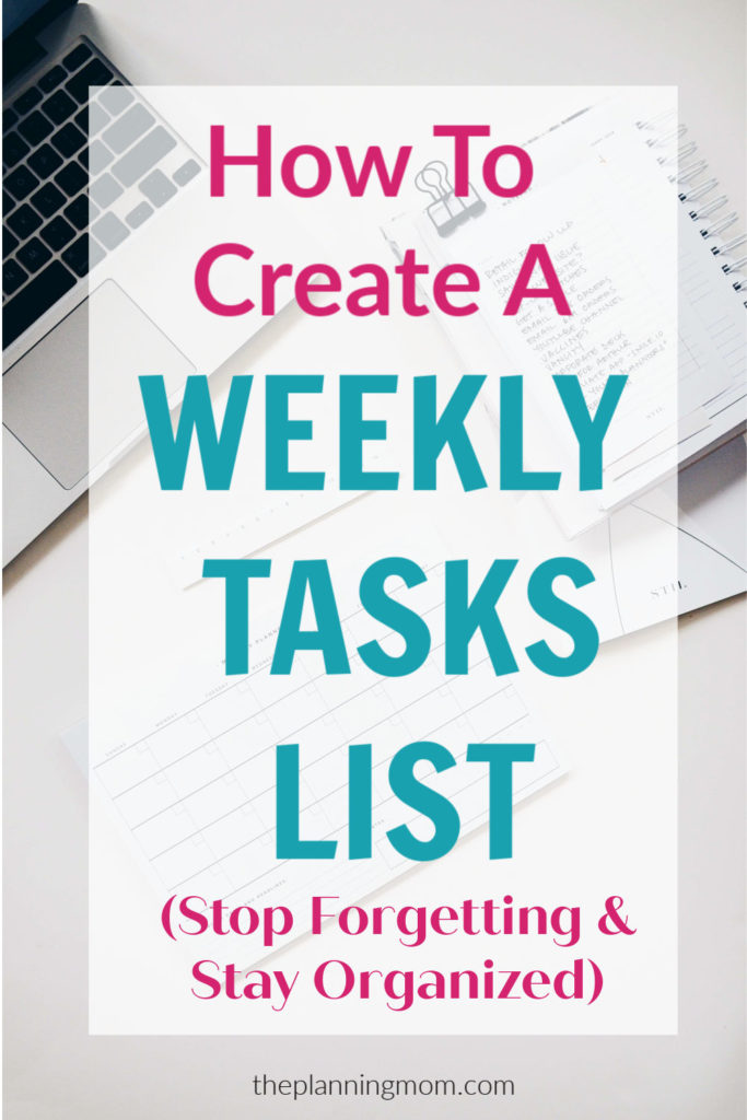 weekly tasks list, weekly planner, weekly worksheet template, daily planning sheets