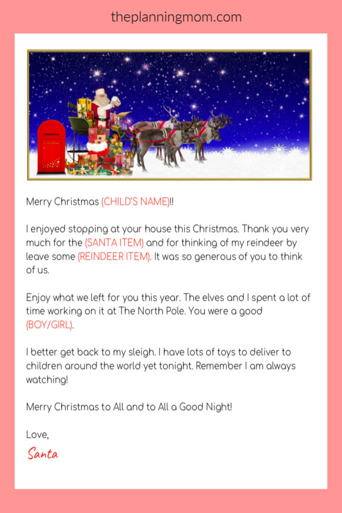 personalized letter from santa, free santa letter, best christmas gifts for children, cheap christmas gifts